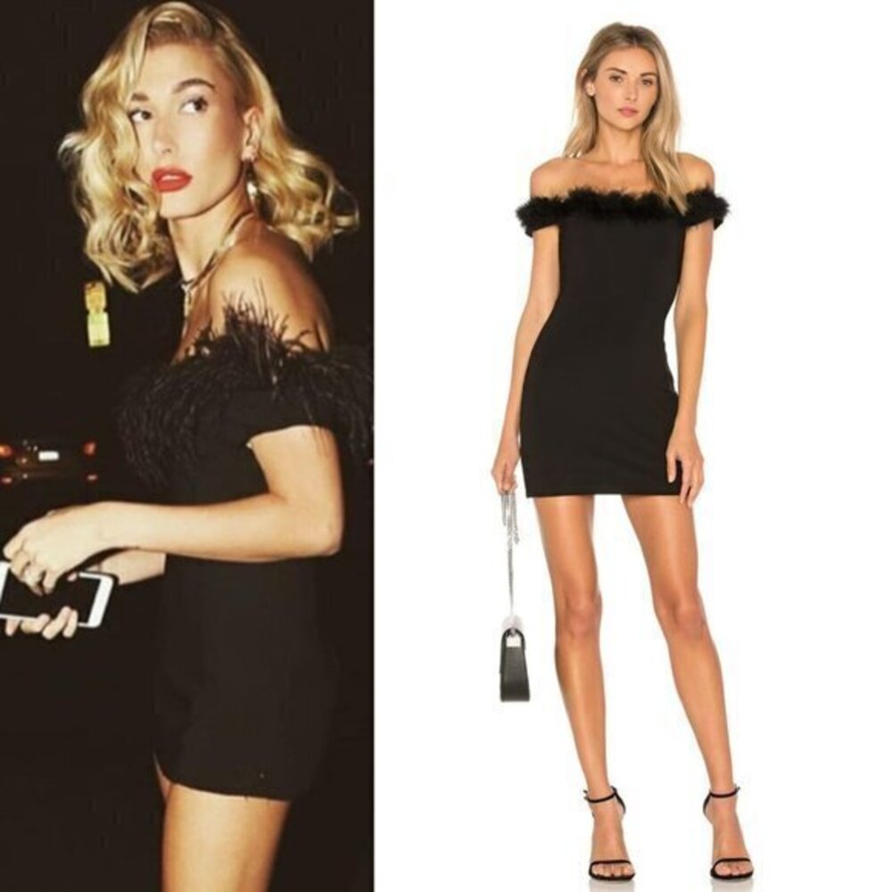 NBD Jocelyn Feather Mini Dress
